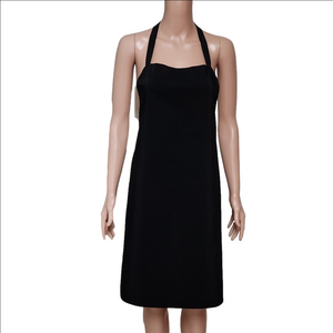 Black apron no pockets